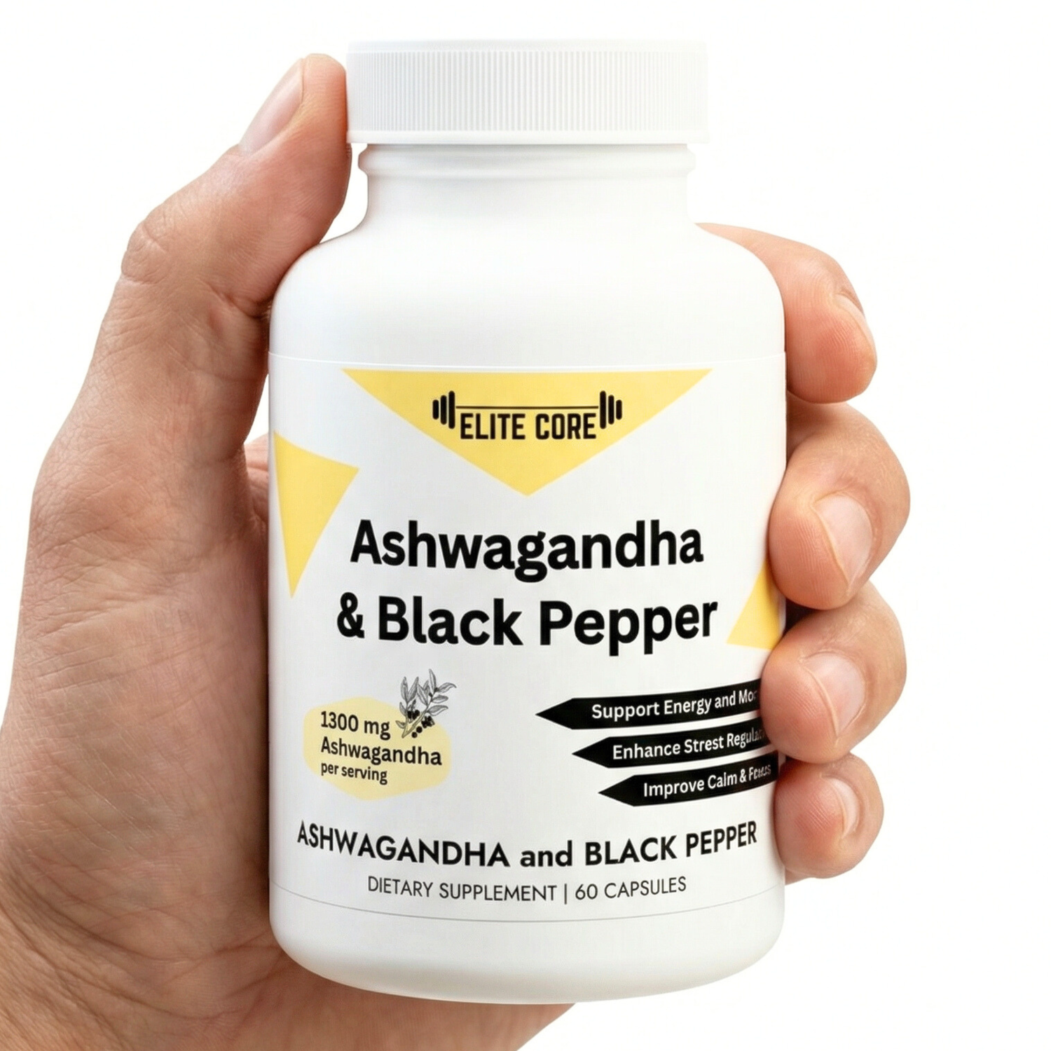 Ashwagandha and Black Pepper Supplement